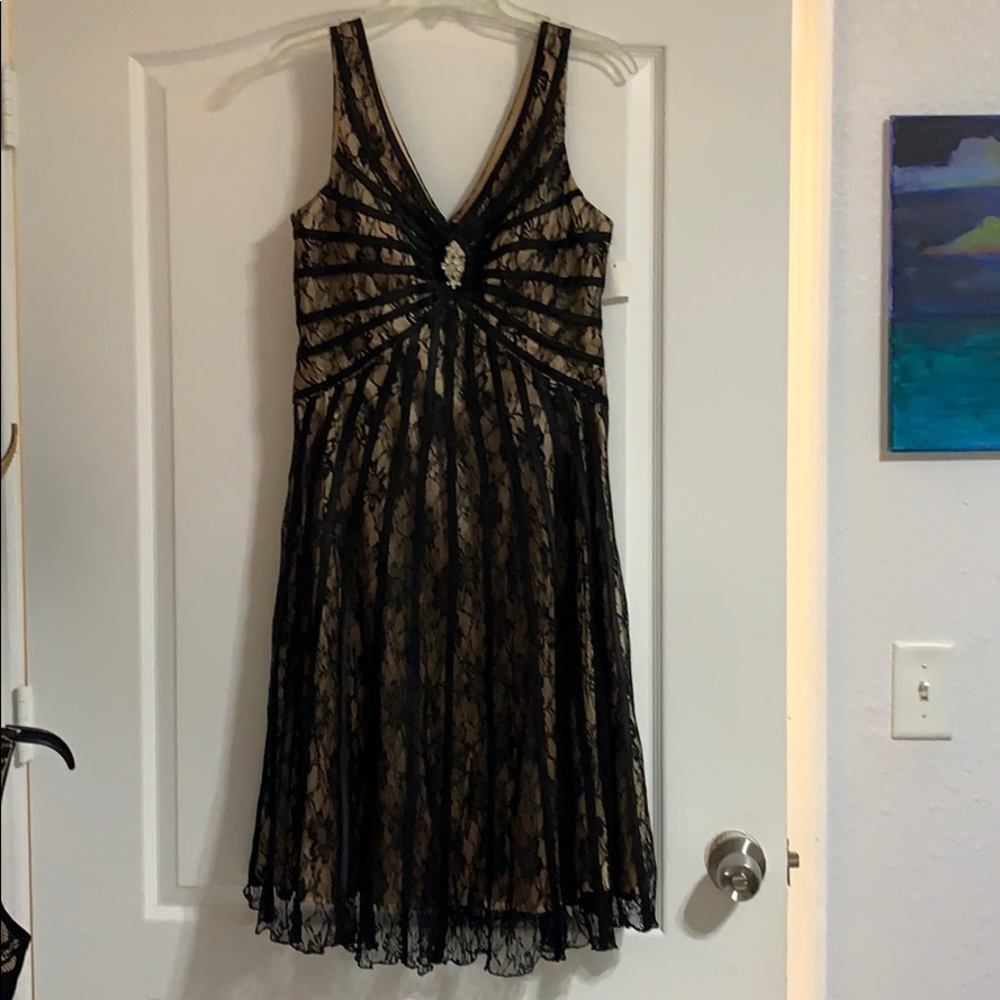 Black and gold coya collection dress